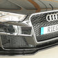 Rieger 00088230 Audi 8V RS3 Front Splitter - Glossy Black