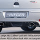 Rieger 00099336 Opel Corsa C Rear Diffuser