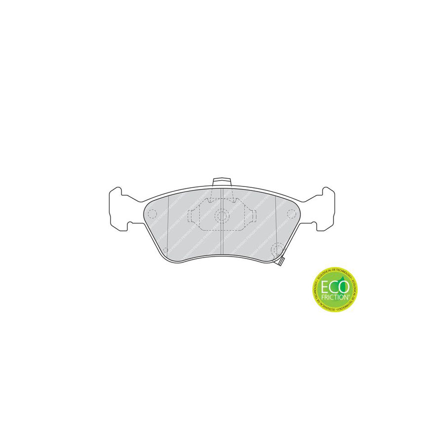 Ferodo Premier Eco Friction Fdb1321 Brake Pad Set For Toyota Avensis With Acoustic Wear Warning With Piston Clip Without Accessories