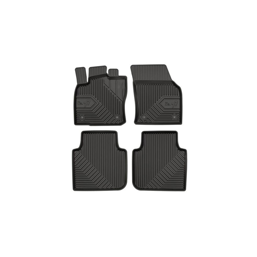 FROGUM Tailored 77407275 Floor mat set Elastomer, Front and Rear, Quantity: 4, Black, (LHD)