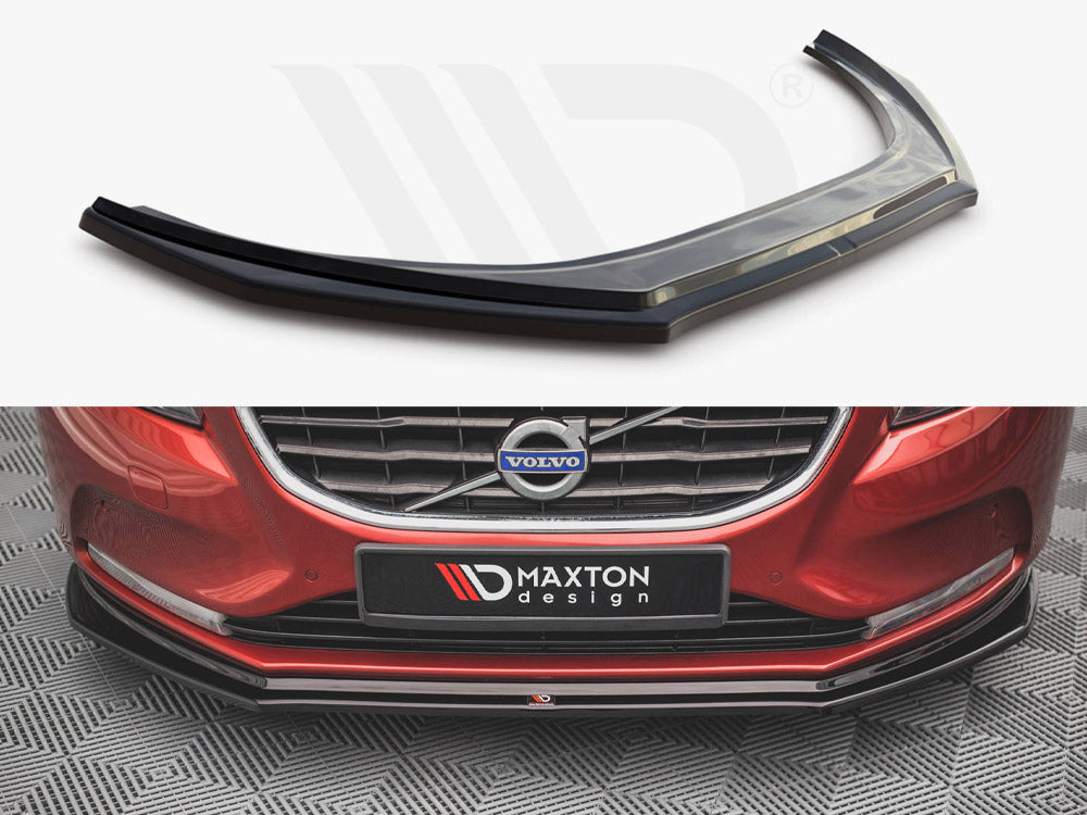 Maxton Design VO-V40-2-FD1T Front Splitter Volvo V40 (2012-2019) | Duco Car Parts UK Car Parts