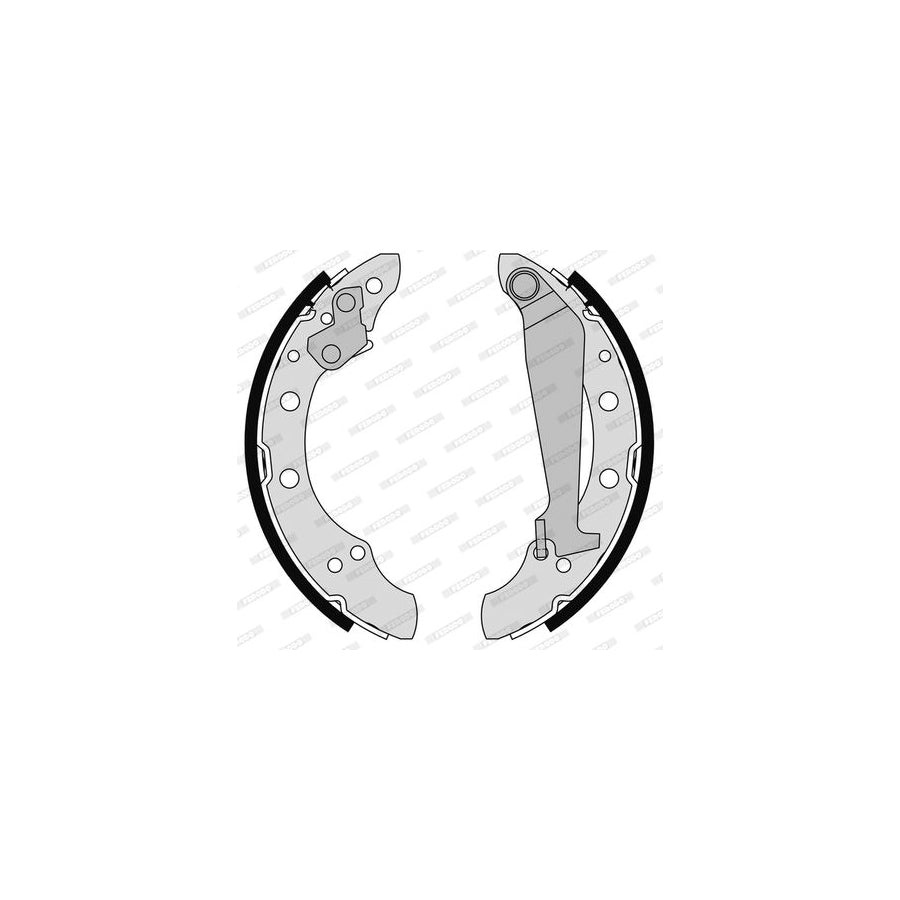 FERODO FSB4182 Brake Shoe Set with handbrake lever PREMIER