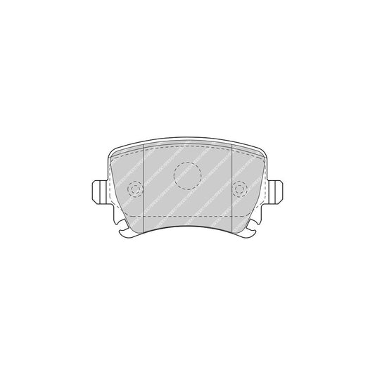 Ferodo Fdb5107 Brake Pad Set Not Prepared For Wear Indicator With Accessories
