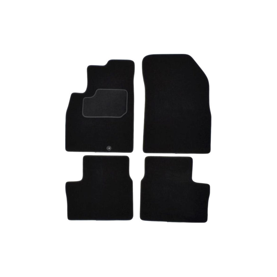 MAMMOOTH A041 NIS90 PRM 01 Floor mat set for NISSAN Micra IV Hatchback (K13) Textile, Front and Rear, Quantity: 4, Black