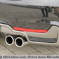 Rieger 00088073 BMW 4 Series F32 F33 F36 Rear Diffuser for Twin Tailpipe Left & Right - Glossy Black