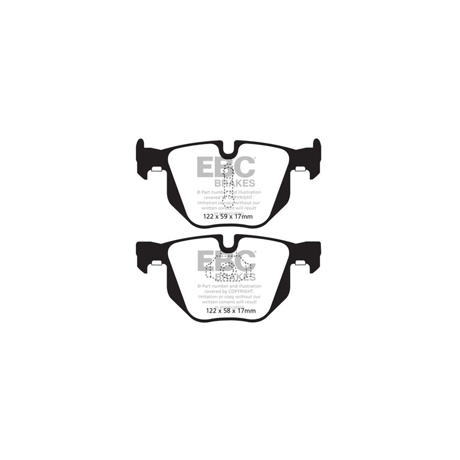 EBC PLK1407 BMW E70 Yellowstuff Pads and Brake Line Performance Pack - ATE Caliper 3 | Duco Car Parts UK Car Parts