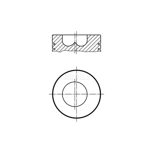 MAHLE ORIGINAL 009 86 01 Piston 88,6 mm, with cooling duct, with piston ring carrier