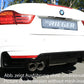 Rieger 00088073 BMW 4 Series F32 F33 F36 Rear Diffuser for Twin Tailpipe Left & Right - Glossy Black