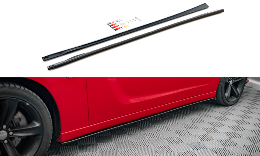 Maxton Design DO-CH-2-RT-SD1T Side Skirts Diffusers Dodge Charger RT MK7 Facelift | Duco Car Parts UK Car Parts