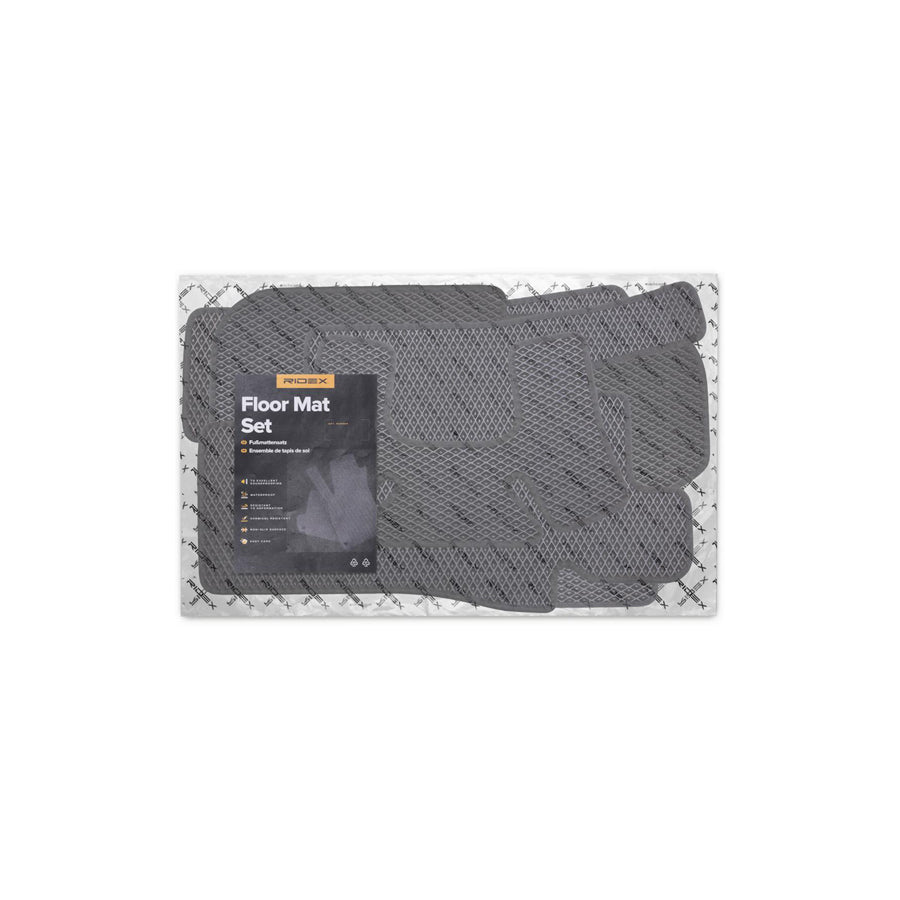 RIDEX 215A0992 Floor mat set for VW Jetta Mk6 (162, 163, AV3, AV2) EVA foam, Quantity: 5, Black
