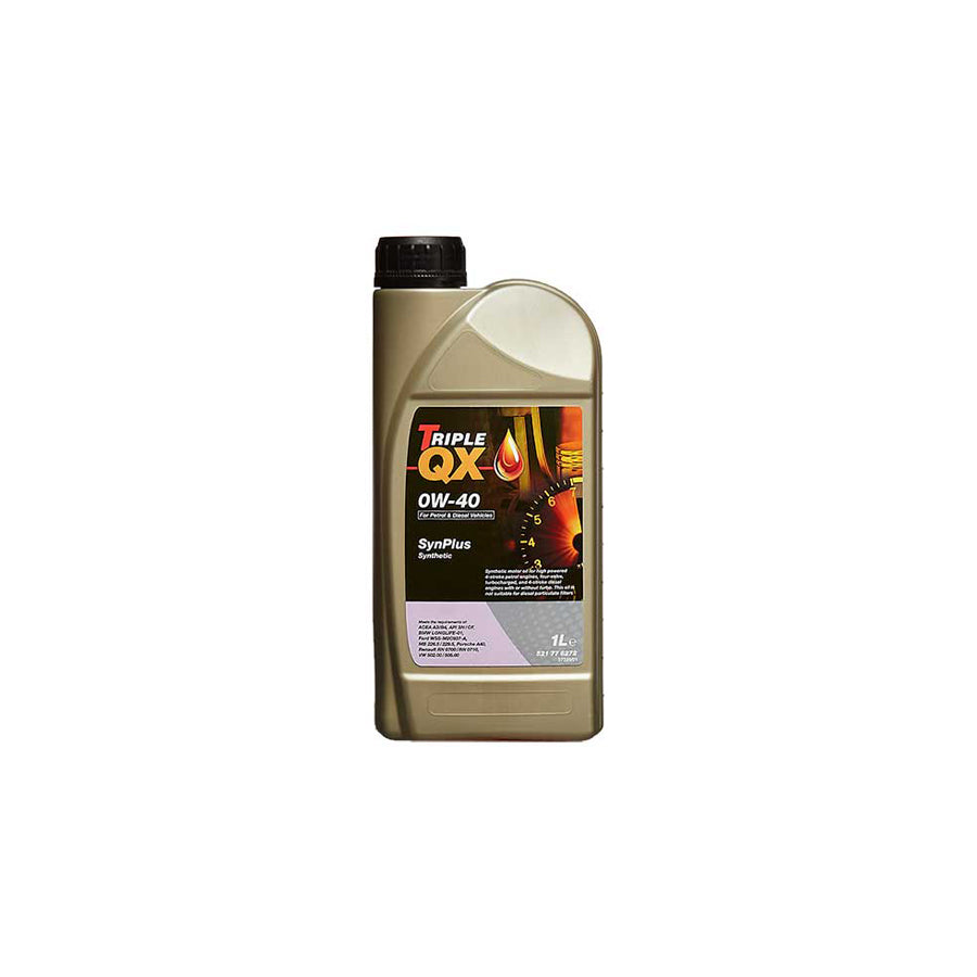 TRIPLE QX SynPlus Engine Oil 0W-40 FS A3/B4 - 1Ltr