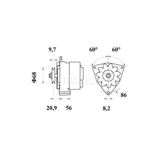 MAHLE ORIGINAL 030 TC 17882 000 Turbocharger