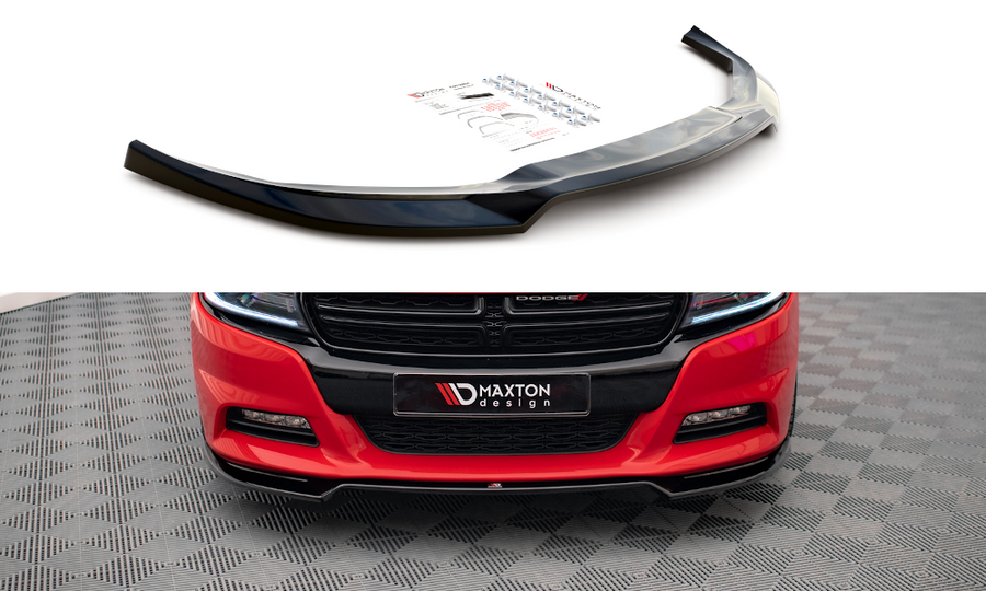 Maxton Design DO-CH-2-RT-FD2T Front Splitter V.2 Dodge Charger RT MK7 Facelift | Duco Car Parts UK Car Parts