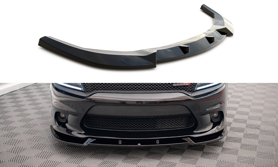 Maxton Design DO-CH-2-SRT-FD2T Front Splitter V.2 Dodge Charger SRT MK7 Facelift | Duco Car Parts UK Car Parts