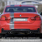 Rieger 00088073 BMW 4 Series F32 F33 F36 Rear Diffuser for Twin Tailpipe Left & Right - Glossy Black