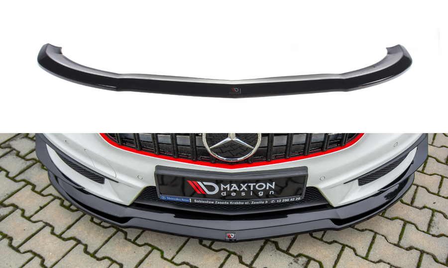Maxton Design ME-A-176-AMG-FD1T Front Splitter Mercedes Benz A45 AMG W176 | Duco Car Parts UK Car Parts