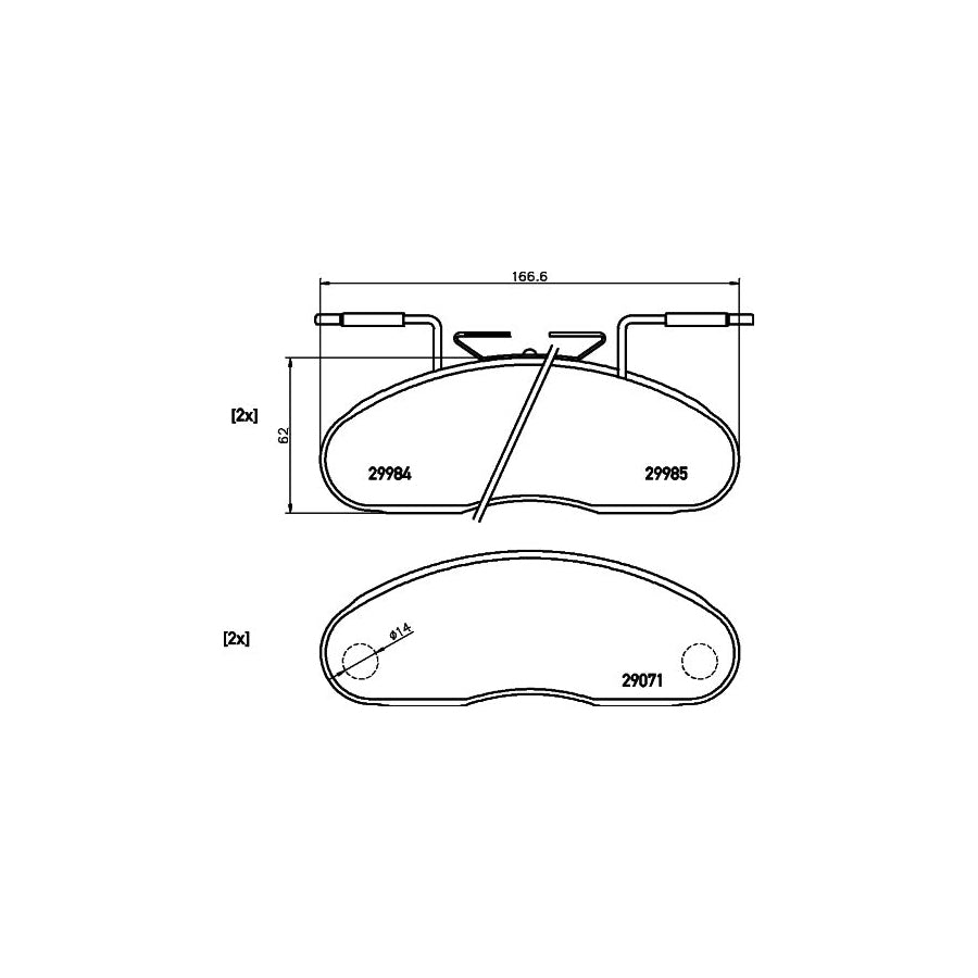 Hella 8DB 355 005 341 Brake Pad Set With Integrated Wear Warning Contact
