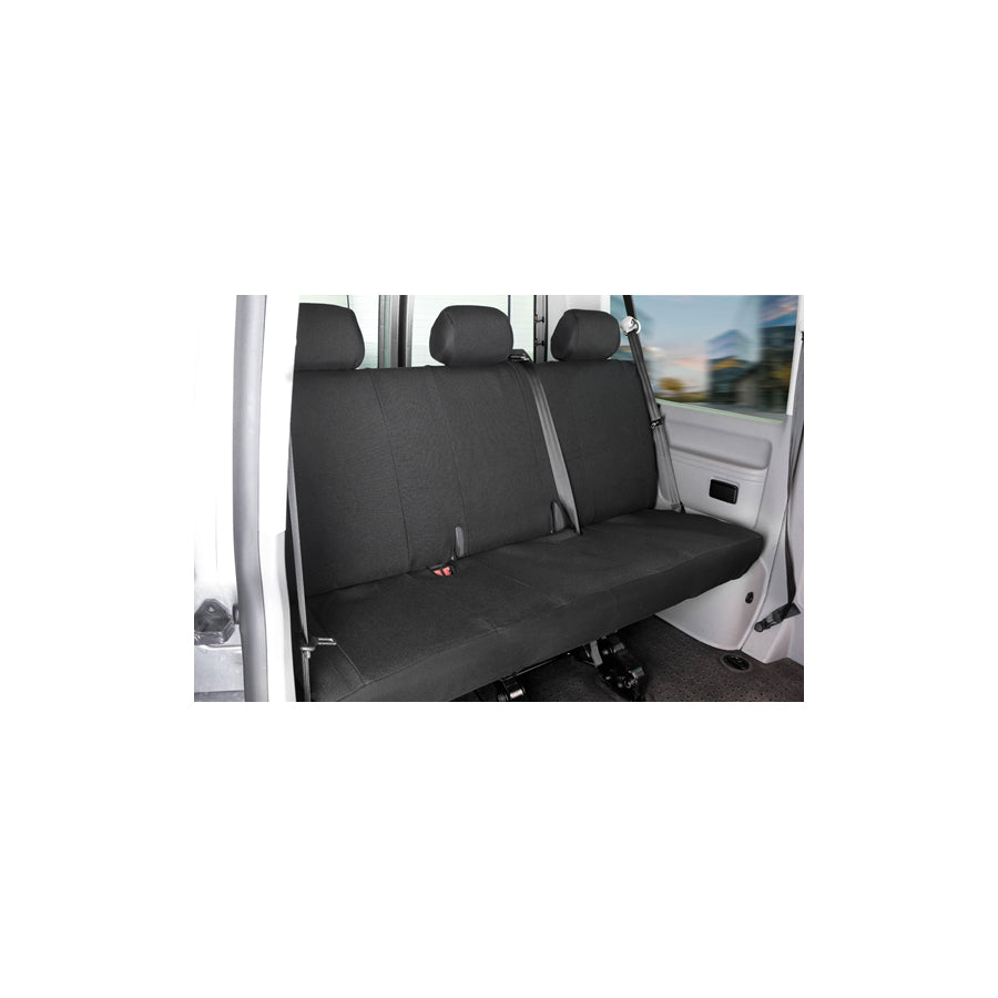 WALSER 10460 Car seat cover for VW TRANSPORTER Grey, Polyester, Rear