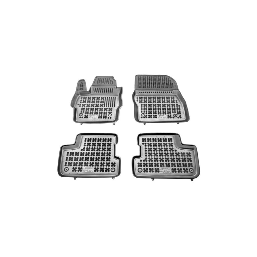 REZAW PLAST 200806 Floor mat set for MAZDA 3 Elastomer, Front and Rear, Black