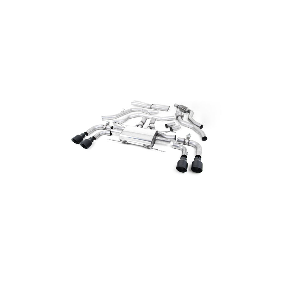MillTek Alfa Romeo Giulia Quadrifoglio 2.9 V6 Bi-Turbo Cat-Back Exhaust (Non OPF/GPF Models)