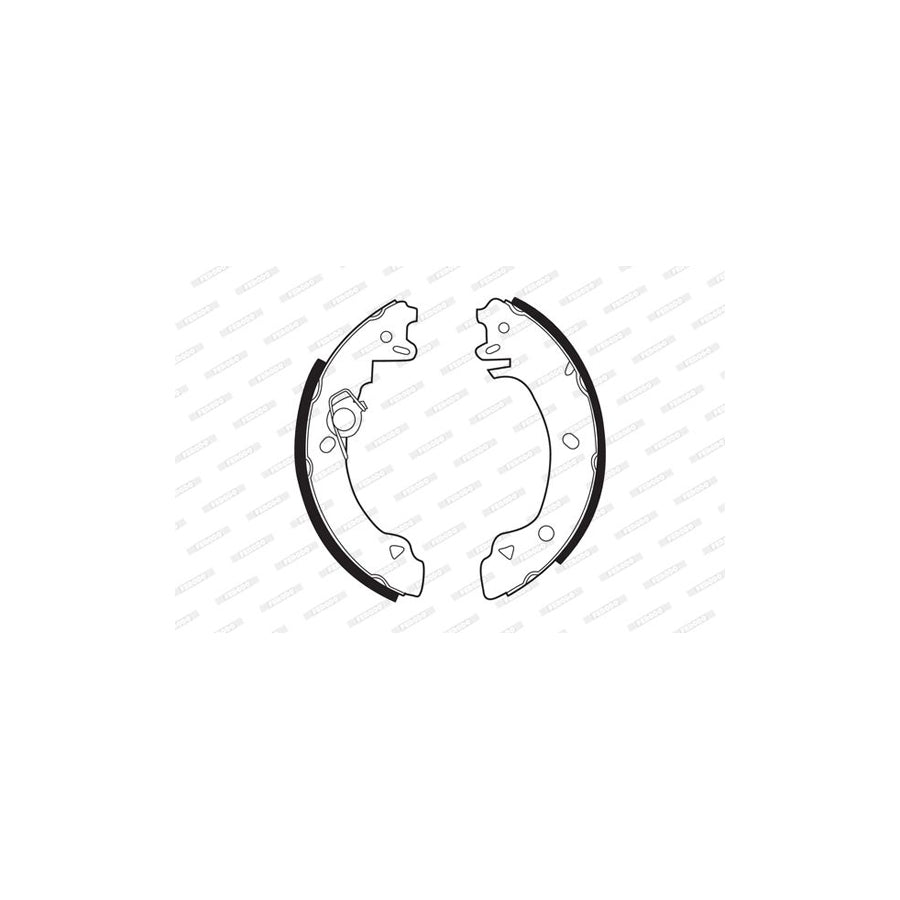 FERODO PREMIER FSB266 Brake Shoe Set for FORD FIESTA with accessories