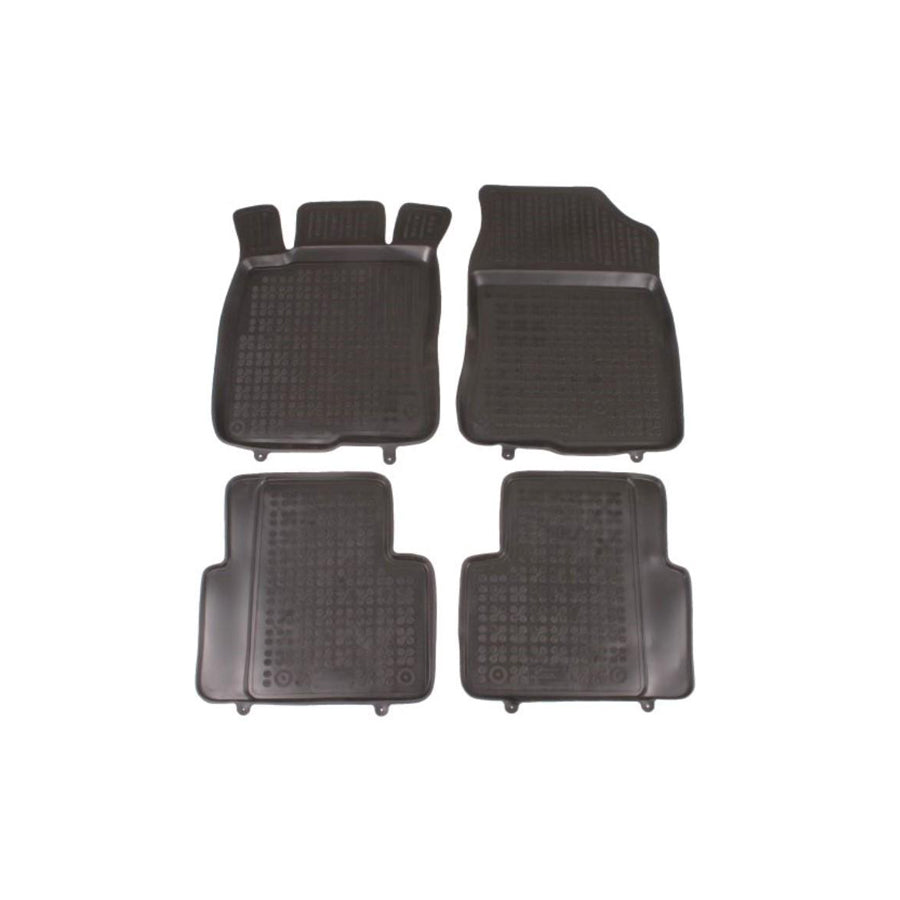 REZAW PLAST 200920 Floor mat set for HONDA CIVIC Elastomer, Front and Rear, Black