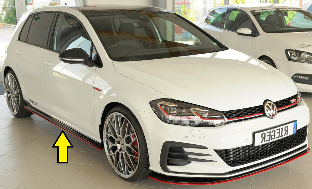 Rieger 00059517 VW Mk7 Golf GTI-TCR Right Side Skirt Splitter