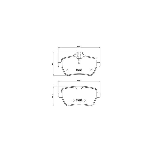 Brembo P 50 103 Brake Pad Set Suitable For Mercedes Benz Sl Convertible R231 Prepared For Wear Indicator With Brake Caliper Screws