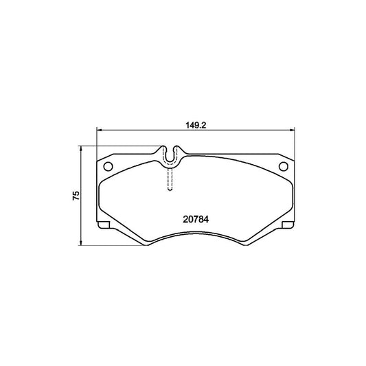 Hella 8DB 355 006 061 Brake Pad Set Prepared For Wear Indicator