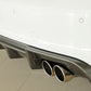 Rieger 00099356 Audi 8V A3 Rear Diffuser for Twin Tailpipe Left & Right - Carbon-Look