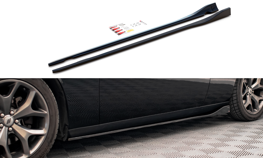 Maxton Design DO-CHL-3-RT-SD1T Side Skirts Diffusers Dodge Challenger RT MK3 Facelift | Duco Car Parts UK Car Parts