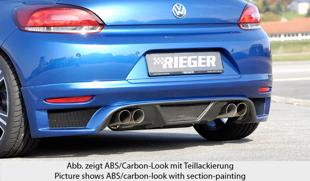 Rieger 00014108 VW 13 Mk3 Scirocco Rear Diffuser