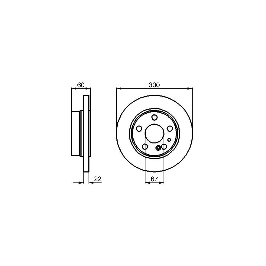BOSCH 0 986 478 566 Brake Disc Internally Vented Vented Coated High carbon