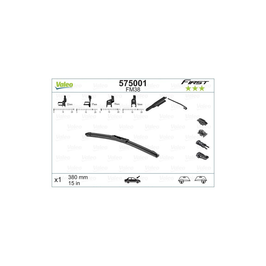 Valeo First Multiconnection 575001 Wiper Blade | Duco Car Parts UK Car Parts