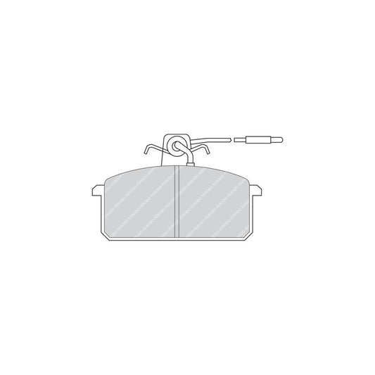 Ferodo Premier Fdb364 Brake Pad Set Incl Wear Warning Contact