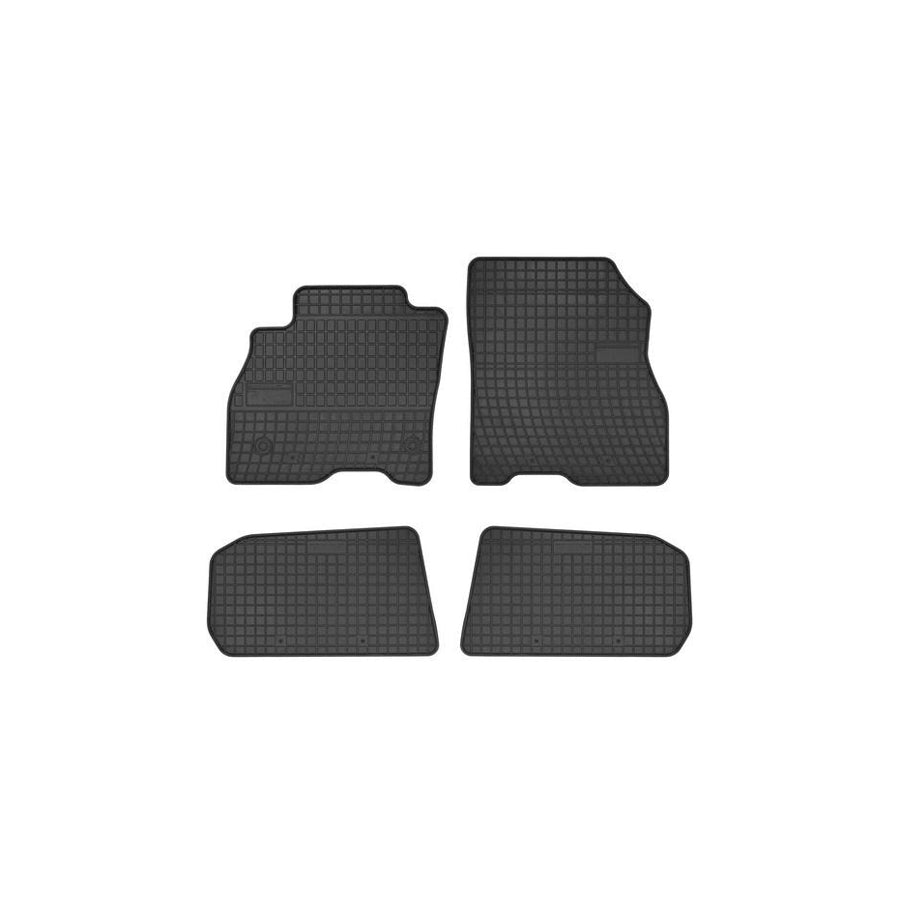 FROGUM Tailored 547532 Floor mat set for NISSAN Leaf I (ZE0) Elastomer, Front and Rear, Quantity: 4, Black, (LHD)