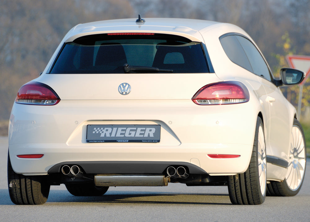 Rieger 00014107 VW 13 Mk3 Scirocco Rear Diffuser for Twin Tailpipe Left & Right -  Matte Black