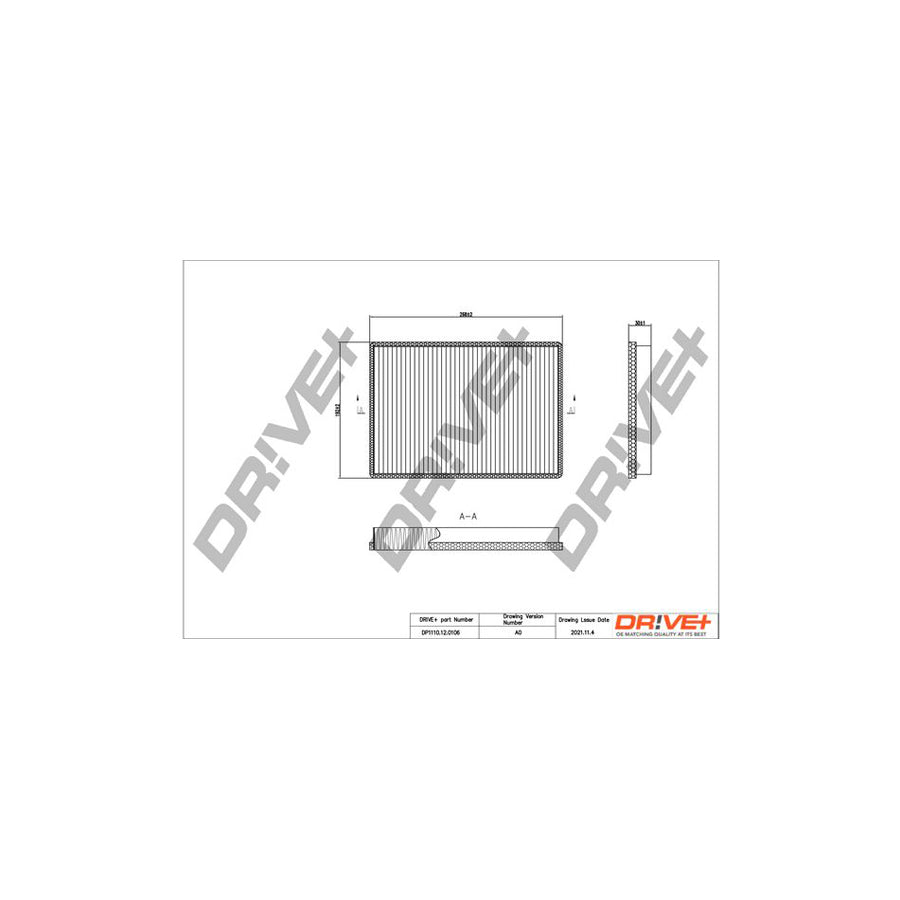 Dr!Ve+ Dp1110.12.0106 Pollen Filter For VW Passat | Duco Car Parts UK Car Parts