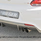 Rieger 00014119 VW 13 Mk3 Scirocco Rear Diffuser for Twin Tailpipe Left & Right -  Matte Black