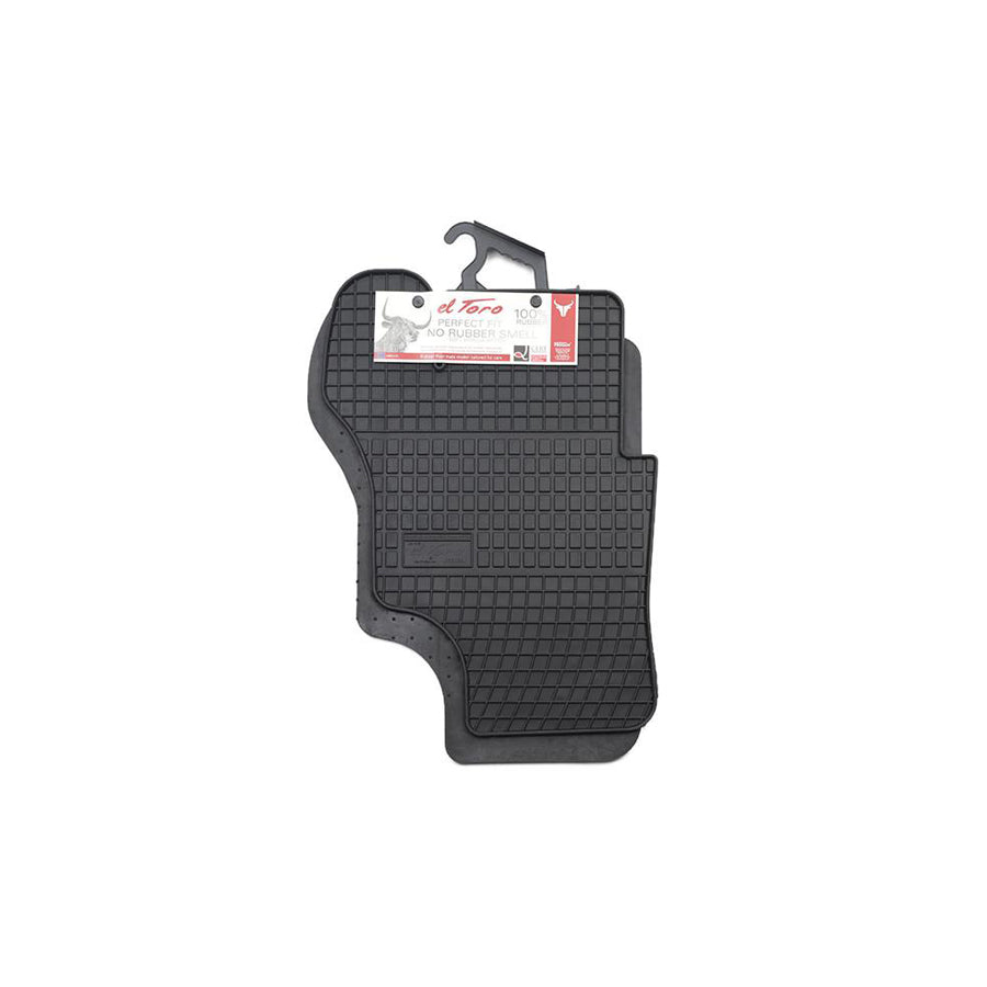 FROGUM Tailored D00861 Floor mat set for VW TRANSPORTER Elastomer, Front, Quantity: 2, Black, (LHD)
