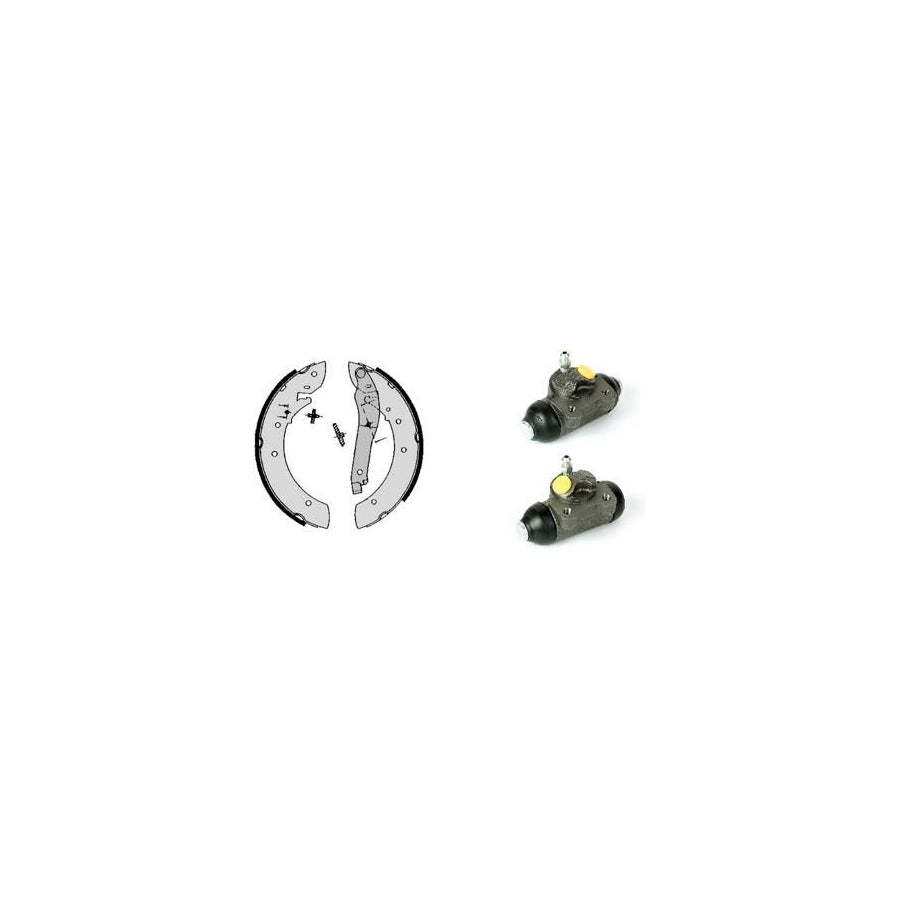 BREMBO STANDARD KIT H 61 026 Brake Shoe Set O 255Mm