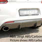Rieger 00014118 VW 13 Scirocco R Rear Diffuser