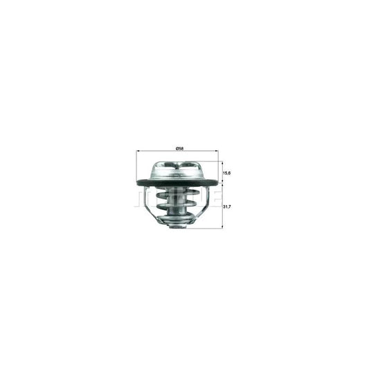 MAHLE ORIGINAL TX 122 82 Engine thermostat Opening Temperature: 82°C, with seal