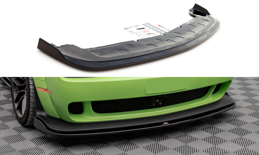 Maxton Design DO-CHL-3F-SRT-HC-FD1T Front Splitter Dodge Challenger SRT Demon MK3 | Duco Car Parts UK Car Parts