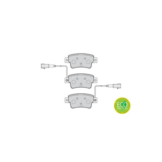 Ferodo Premier Eco Friction Fdb4325 Brake Pad Set Incl Wear Warning Contact With Accessories