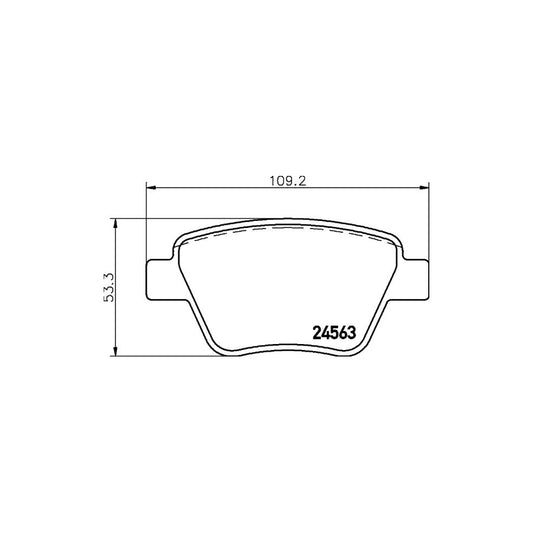 Hella 8DB 355 014 021 Brake Pad Set Not Prepared For Wear Indicator With Brake Caliper Screws With Accessories