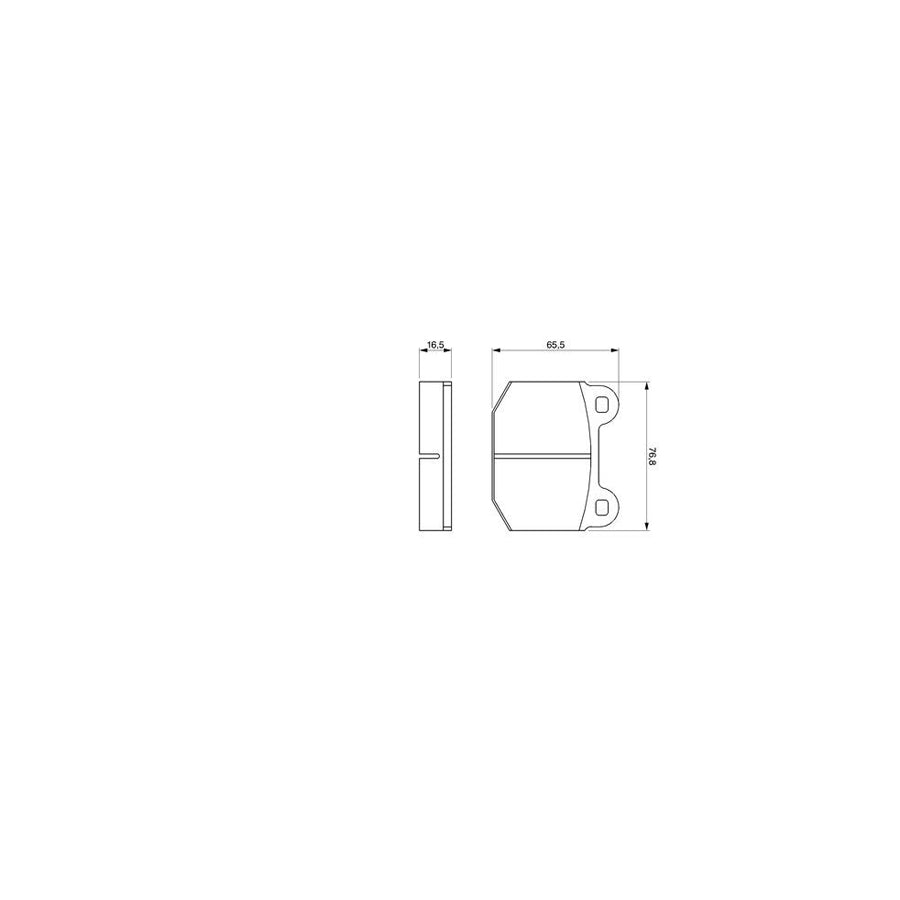 Bosch 0986463232 Brake Pad Set BP633