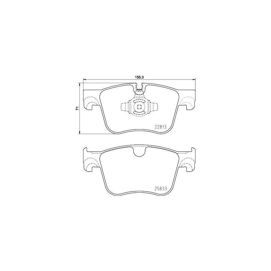 Hella 8DB 355 036 491 Brake Pad Set Prepared For Wear Indicator