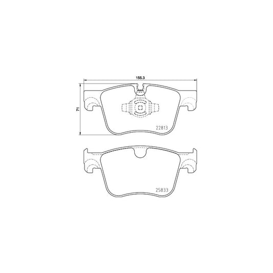 Hella 8DB 355 036 491 Brake Pad Set Prepared For Wear Indicator