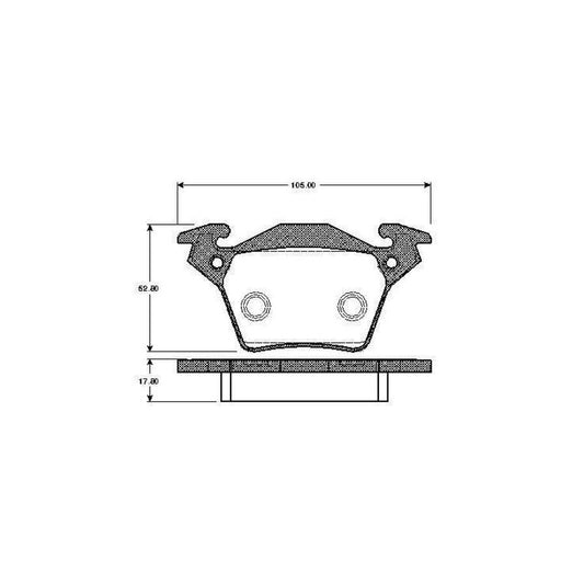 Bosch 0986Tb2354 Brake Pad Set Excl Wear Warning Contact